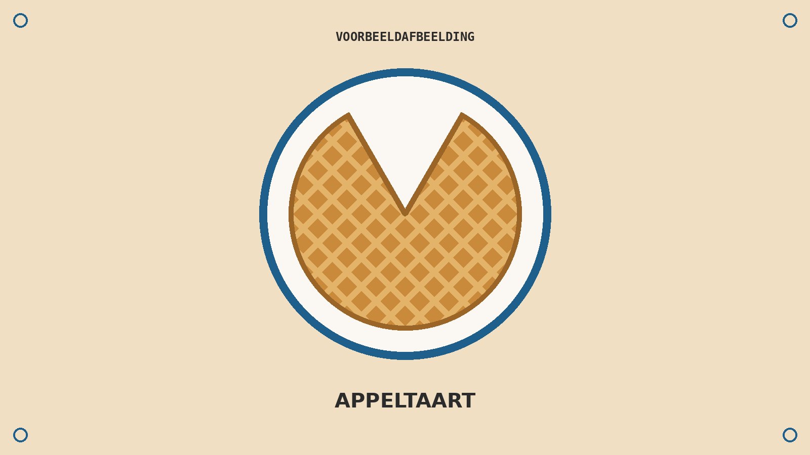 Appeltaart (voorbeeldafbeelding)